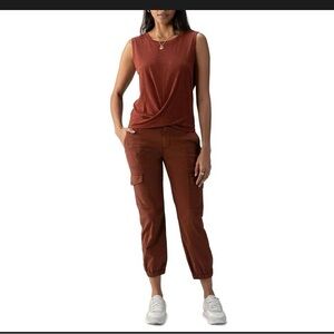 Women's Casual Tan Cropped Pants